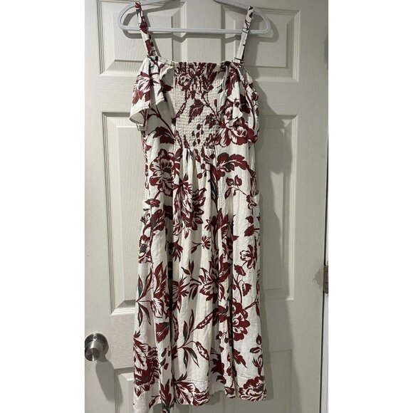 Anthropologie Women's Oahu Off The Shoulder Midi Dress Floral Size 10 - Picture 3 of 9